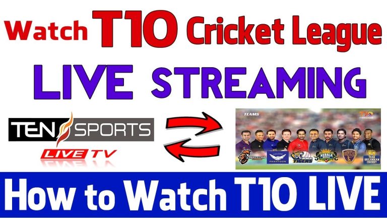 T10 Cricket League 2018 Live Streaming Online Free